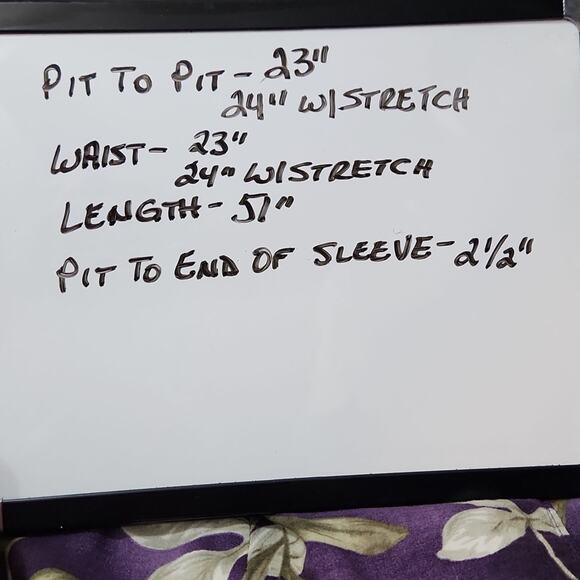 Variations Woman Purple Maxi Dress Size 18W Tropical Button Front Vacation Tie - Picture 10 of 10